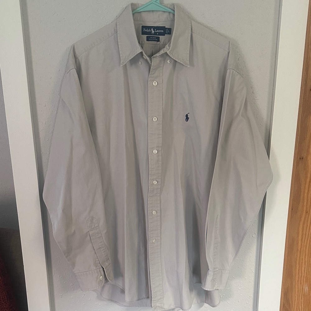 Polo by Ralph Lauren Men's Gray Shirt